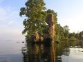 Руины на Рыбинском водохранилище